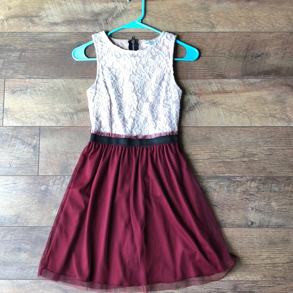 Speechless Lace Top Dress